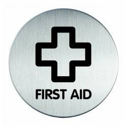 Pictogram First Aid 4922 Stainless Steel Self-Adhesive Sign 83mm