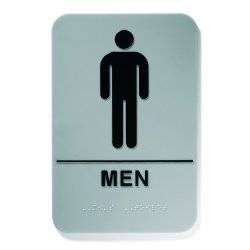 Pictogram Men 4932 Braille Toilet Sign (230 X 153mm)