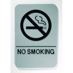 Durable 4934 65 Pictogram Non-Smoker (230 X 153mm) Braille