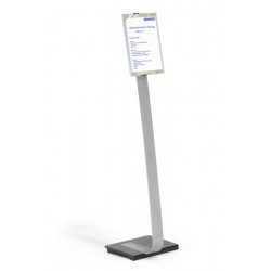 DURABLE 4812 23 INFO SIGN STAND A4 SILVER