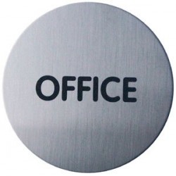 Pictogram Office 4923 Stainless Steel Self-Adhesive Toilet Sign 83mm